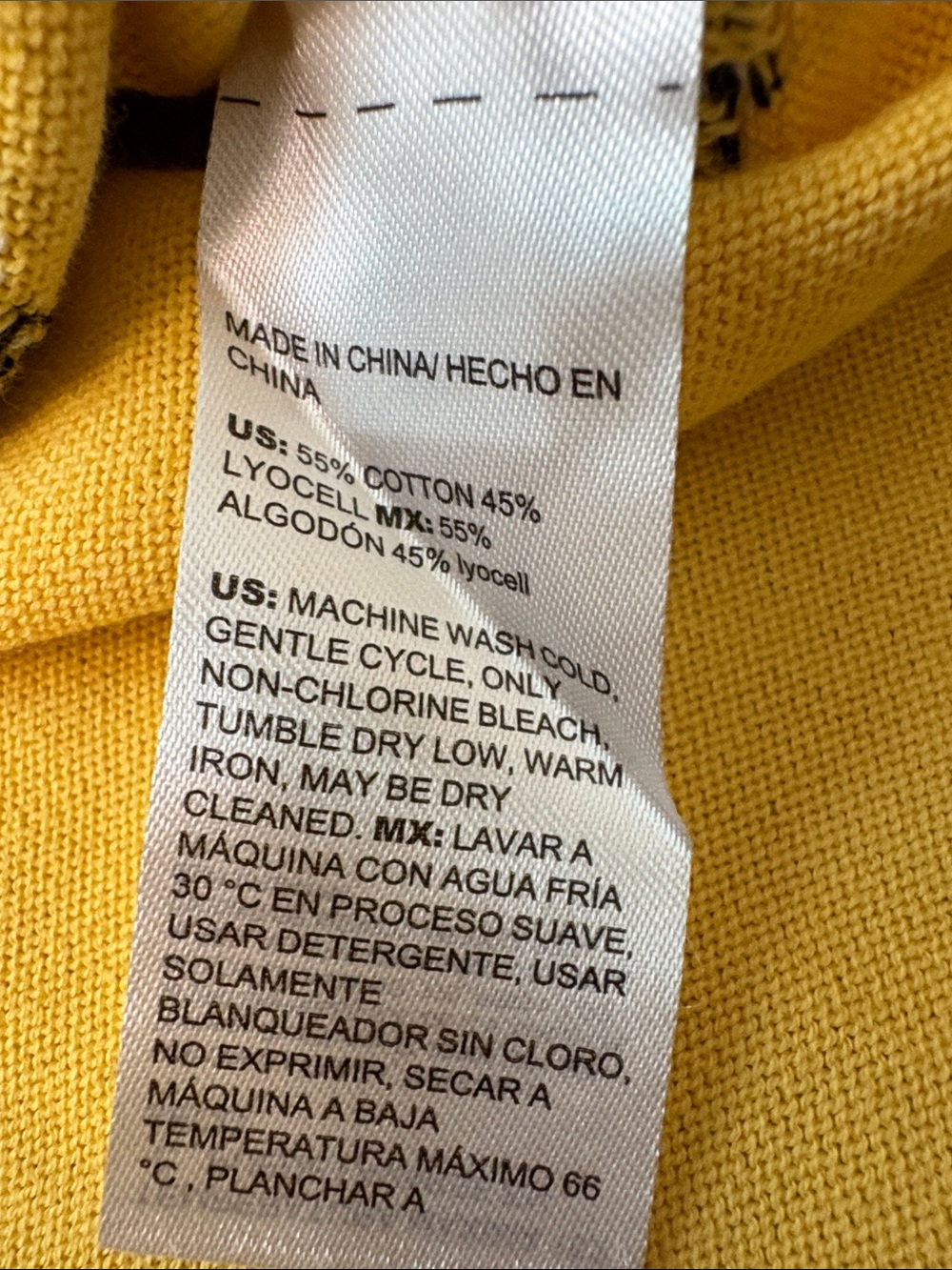 Chico’s Yellow Intarsia Floral Knit Top Short Sleeve size 3 or XL cotton lyocell - Picture 4 of 6